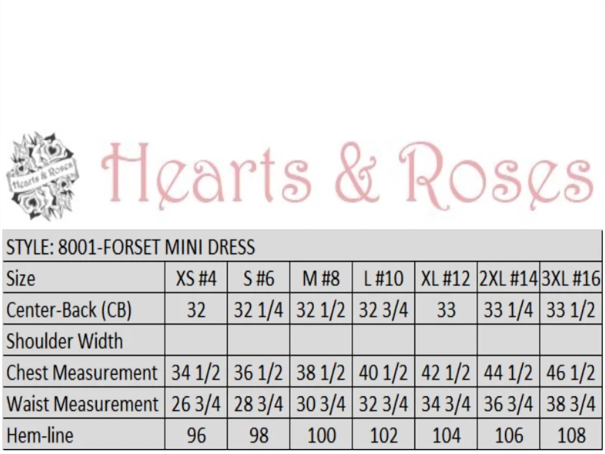 Hearts & Roses - Forest Mini Dress