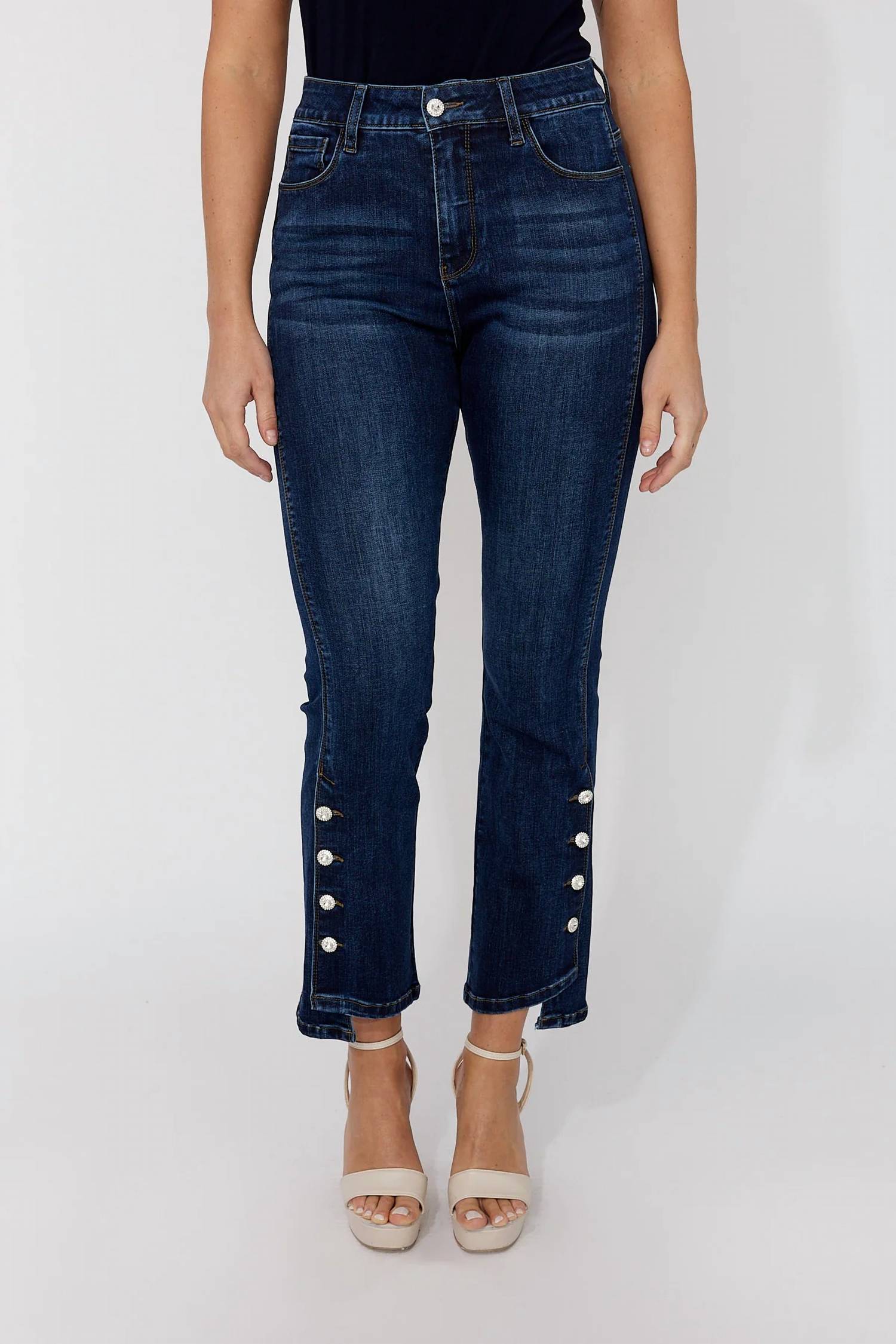 Frank Lyman - Havilyn High Waisted Slim Leg Jeans