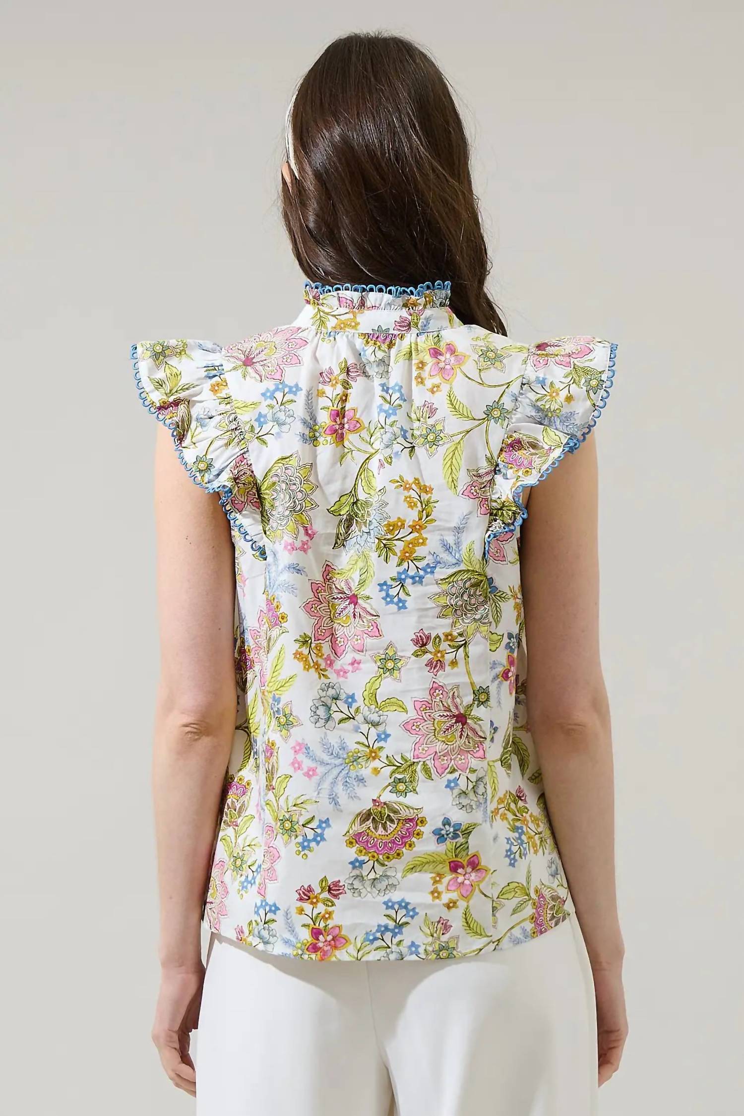 Sugarlips - Pany Floral Rayen Rude Top