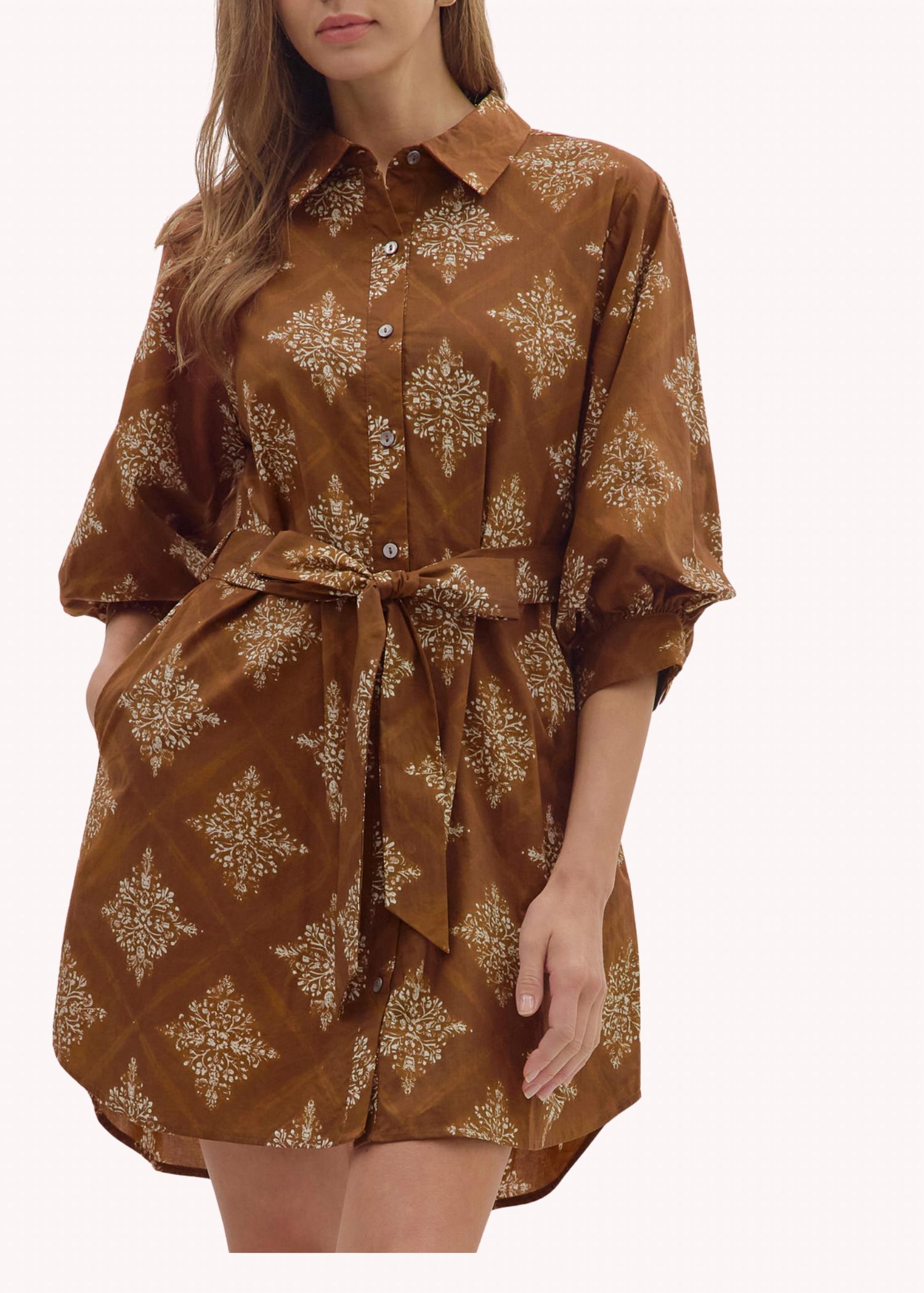 entro Millie Dress in brown - women's dress