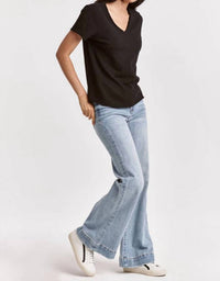 DEAR JOHN DENIM Decker Jersey Short Sleeve Tee in black - women's t-shirt - view 4