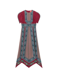 La DOUBLEJ Cherie Scarf Dress in red - women's dress - detail view