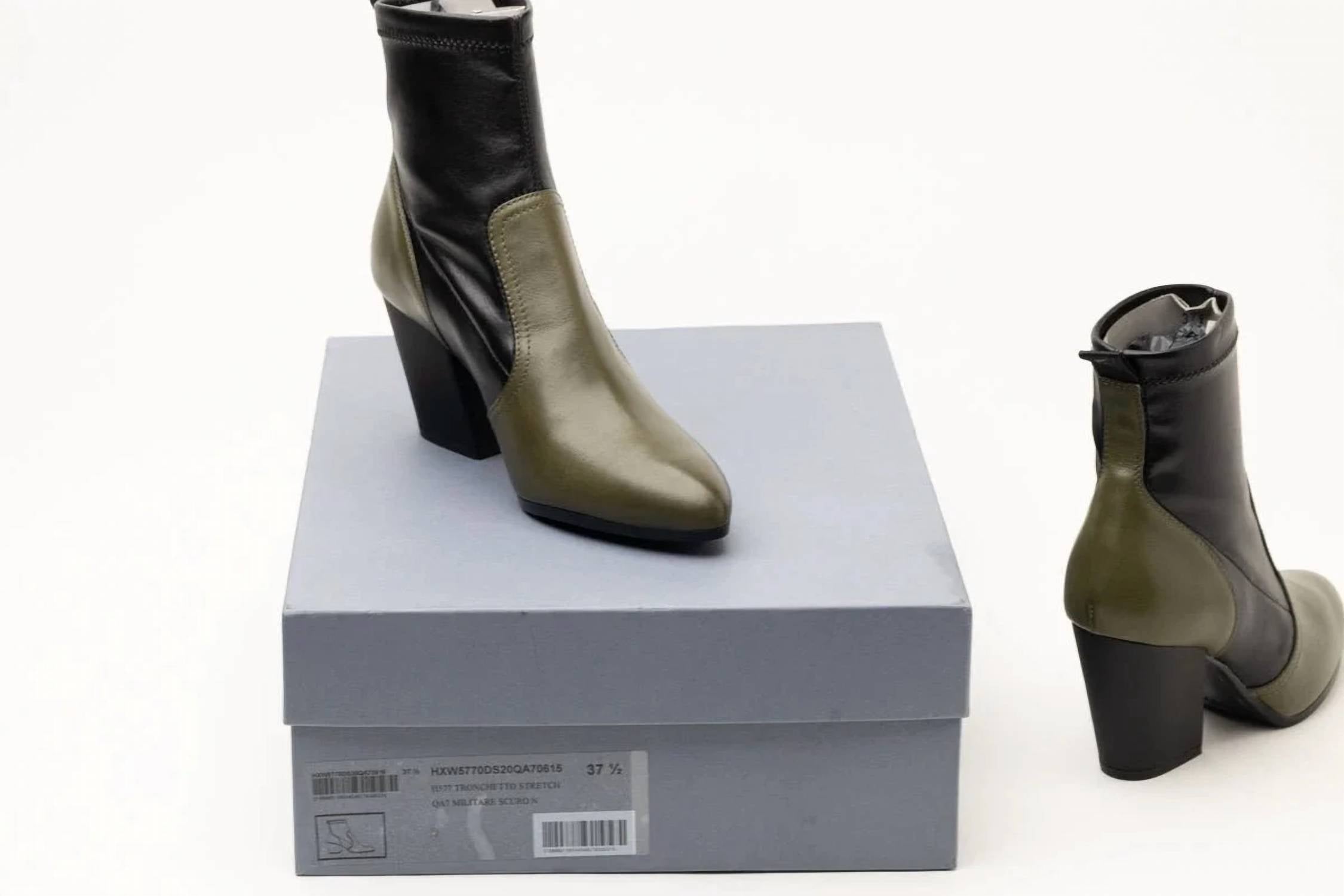 Hogan - Women's Two-tone Block-heel Boots