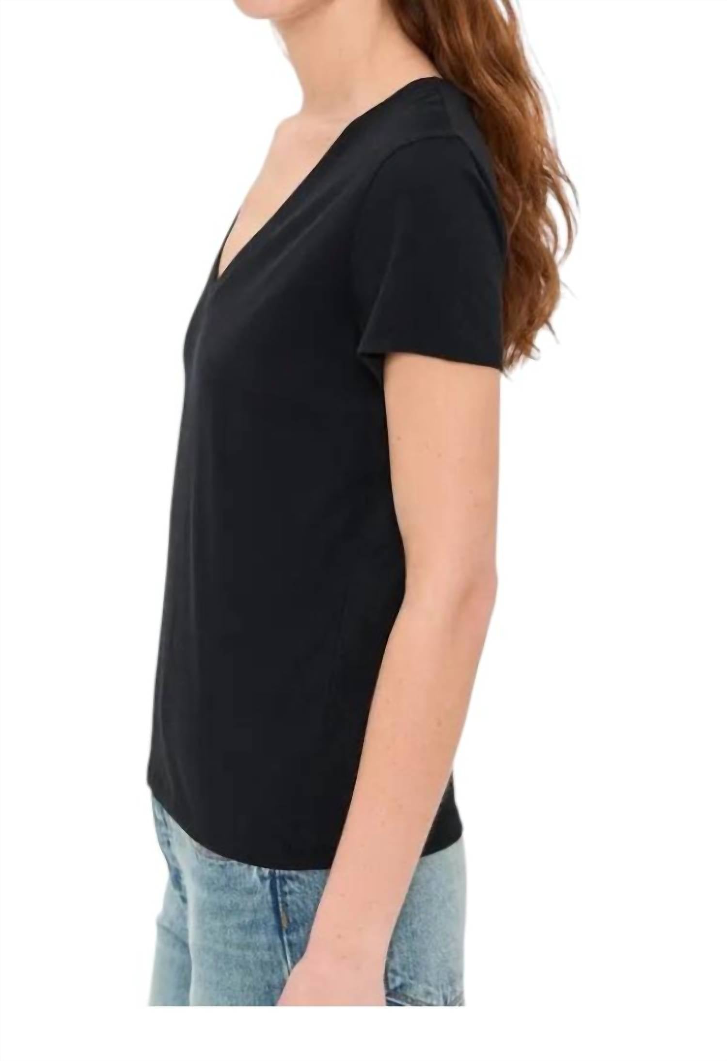 Vince - Essential Cotton V-neck T-shirt
