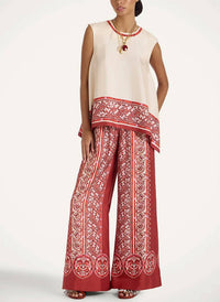 La Doublej - Palazzo Silk Twill Pants