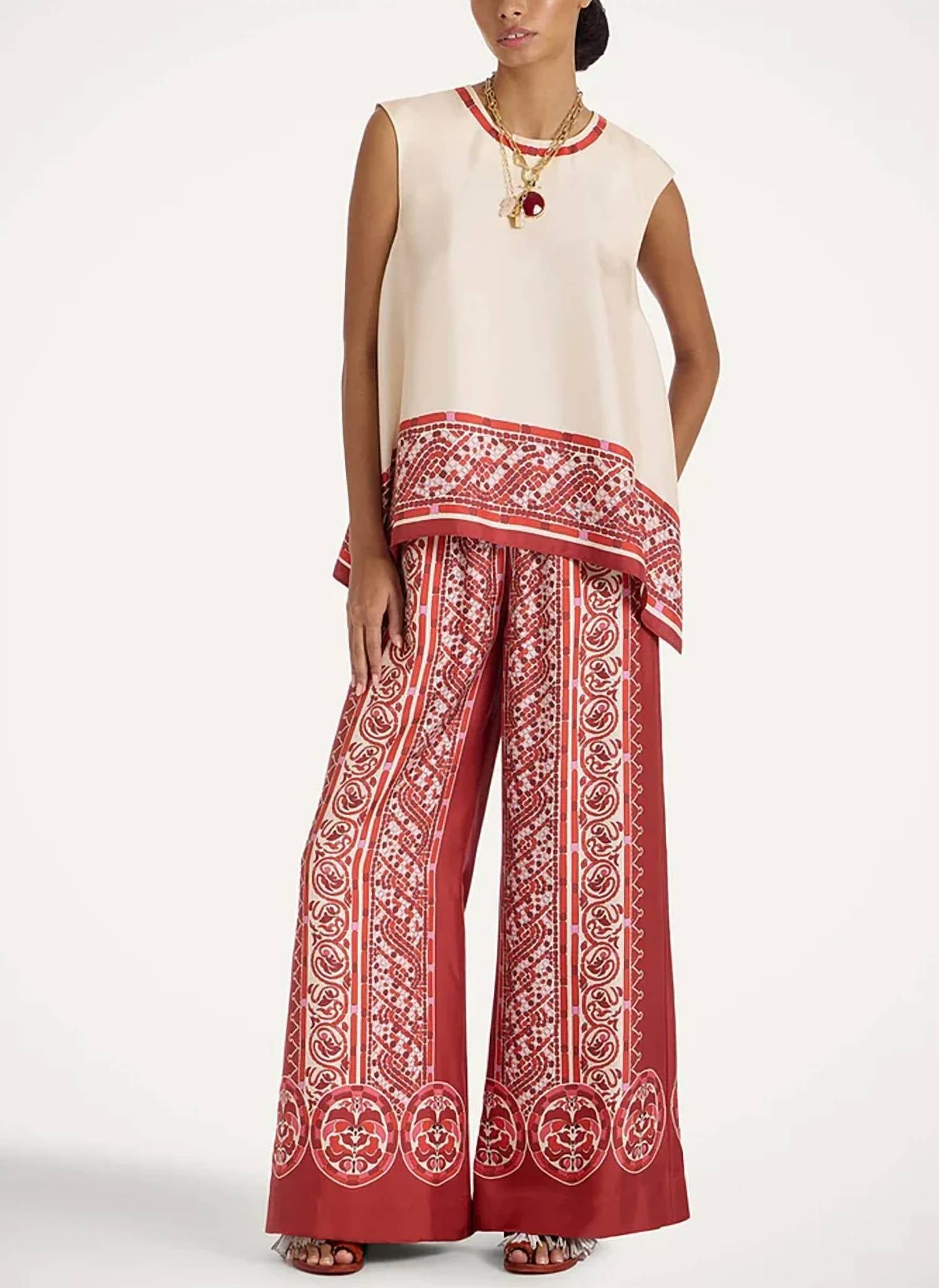 La Doublej - Palazzo Silk Twill Pants