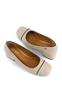 Andrea Women's Block Heel Pump in bone - women's heels - view 5