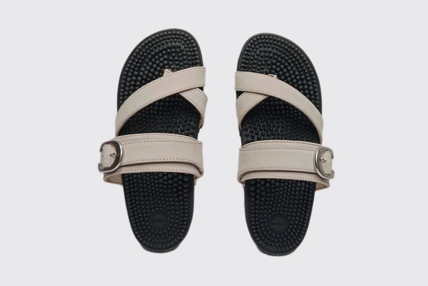 Kenkoh Women's Zen Sandal in taupe - women's sandal - alternate view