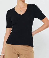 Current Air - Anna Short Sleeve Knit Top