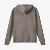 Bread and Boxers Men's Long Sleeve Hoodie in grey - men's shirt - detail view