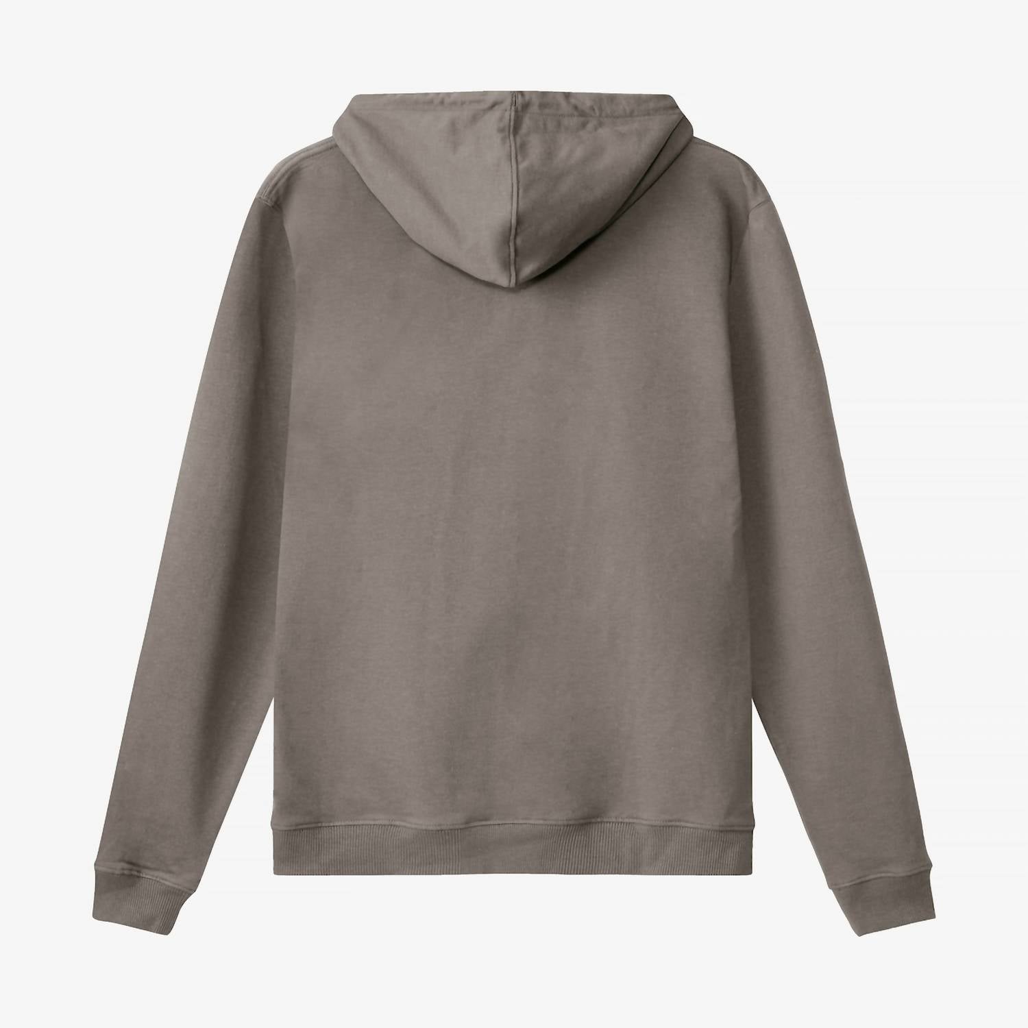 Bread and Boxers Men's Long Sleeve Hoodie in grey - men's shirt - detail view