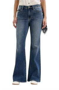 Judy Blue - Jaqueline Flare With Triple Needle Back Pocket & Bandana Loop Jeans