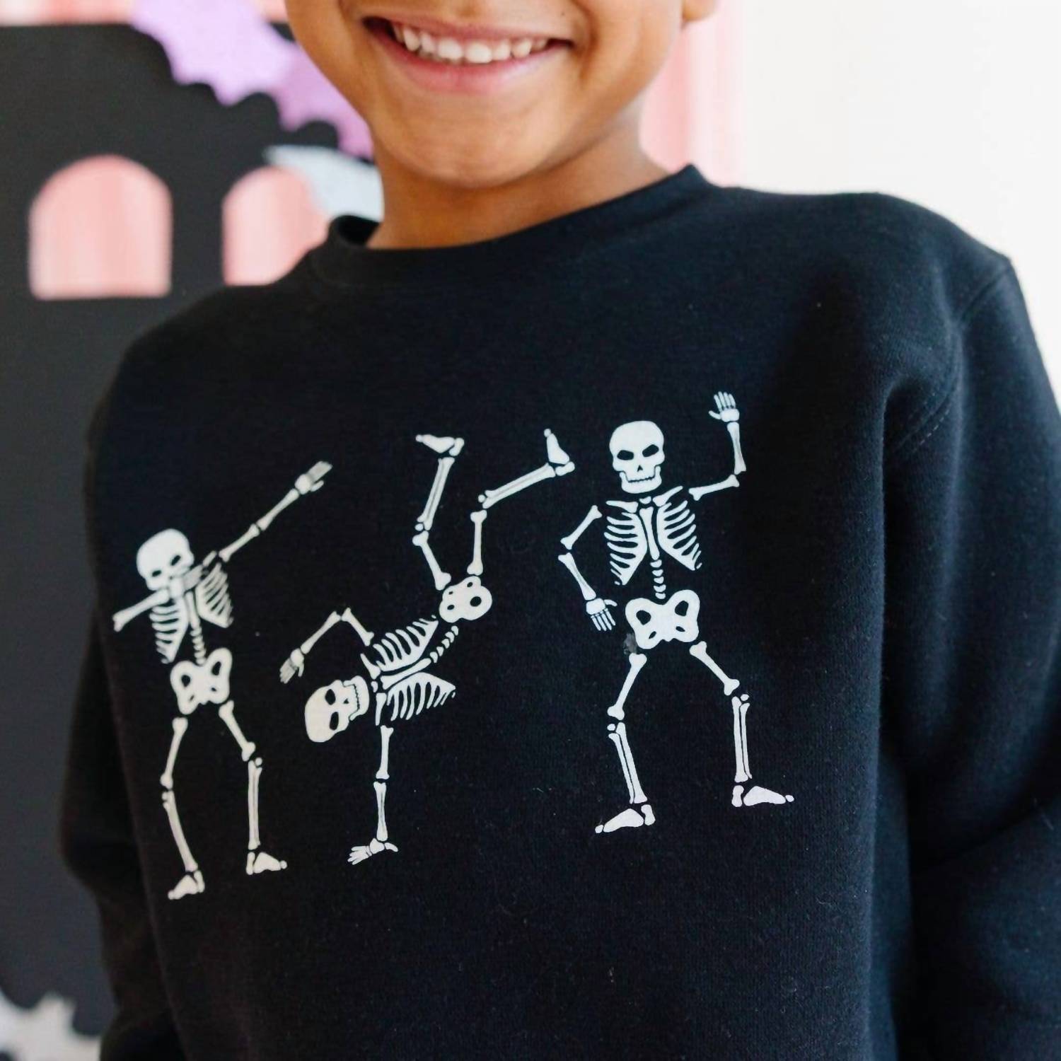 Sweet Wink - Silly Skelly Halloween Sweatshirt