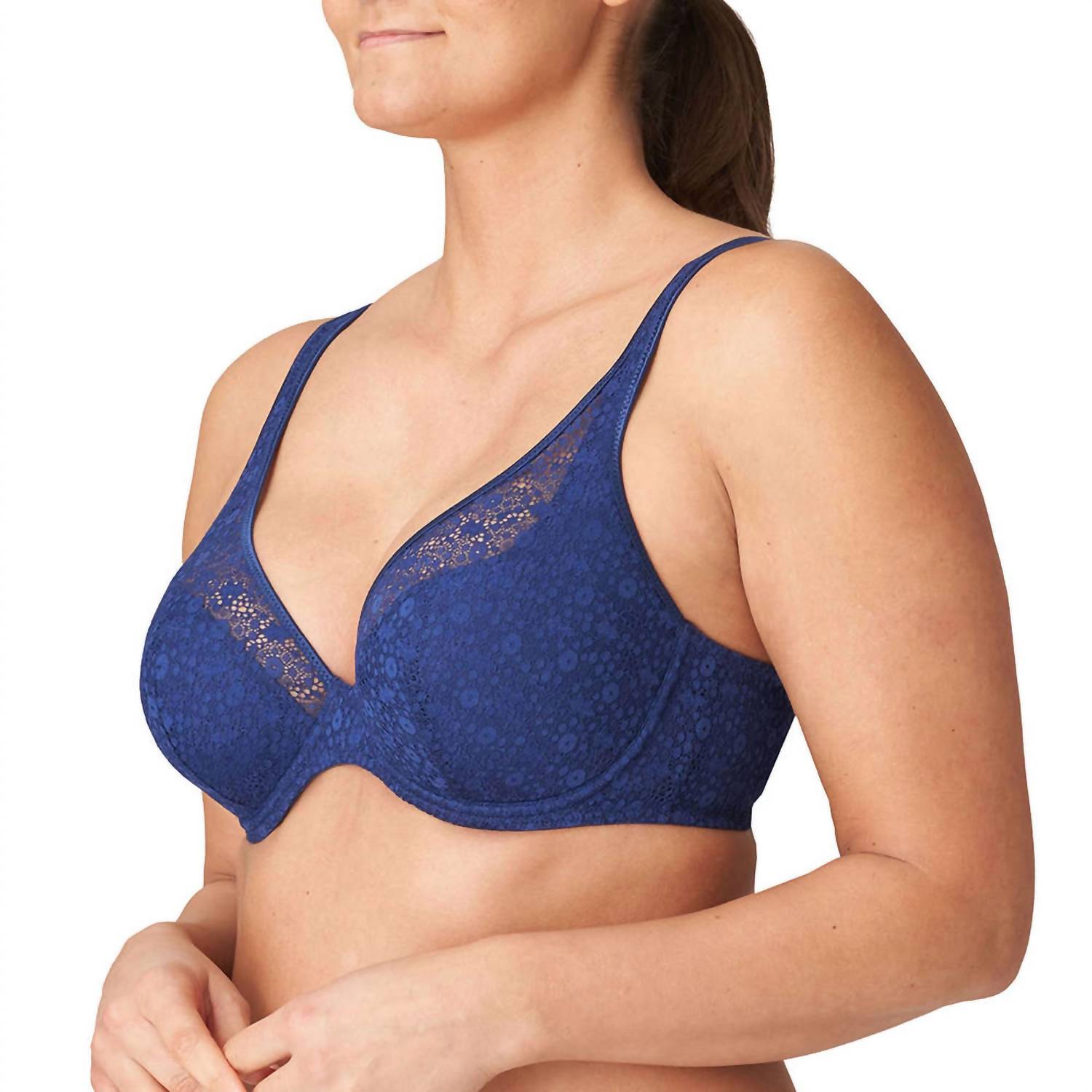 PrimaDonna Epirus Lightly Padded Full-coverage Bra in royal - women's intimate - detail view