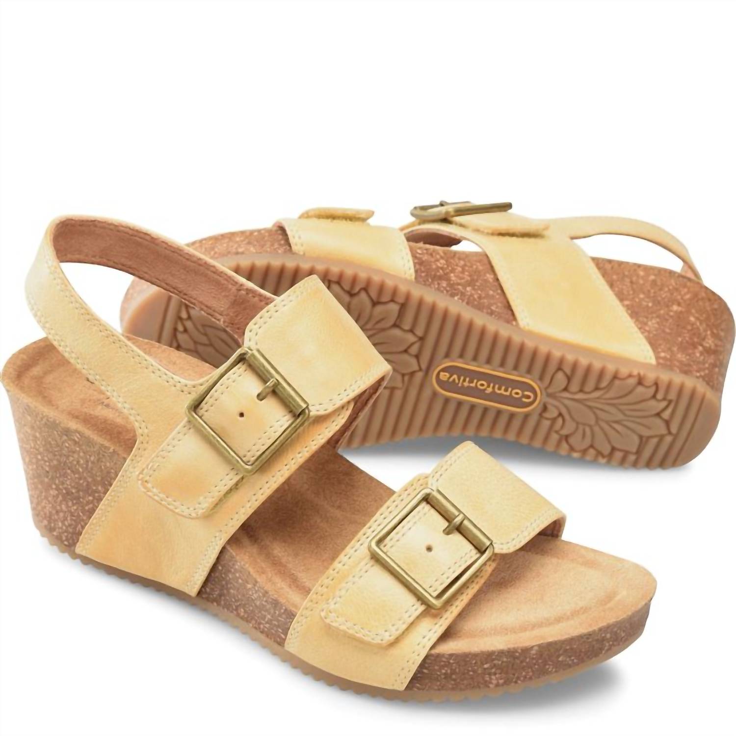 Comfortiva Women's Erlina Sandals in yellow - women's sandal - view 7