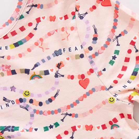 Pink Chicken - Girl's Friendship Bracelet Era Pajamas