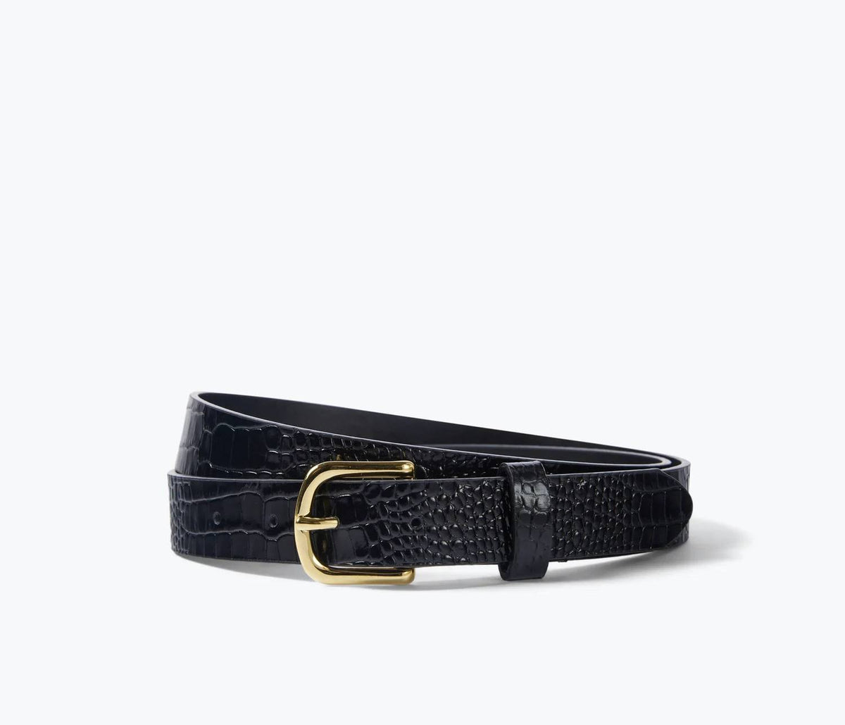 Freda Salvador - Women's Rebecca Embossed Croc Belt