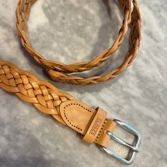 Closed - Men’s Leather Braided Belt