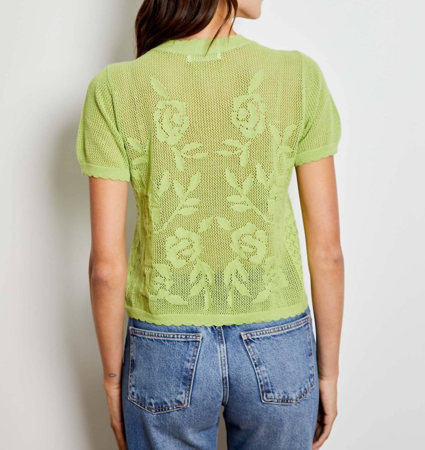 Design History - Women's Floral Lace Cardigan
