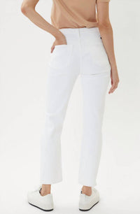 KanCan Ocean Breeze High Rise Distressed Jeans in white - women's jeans - detail view