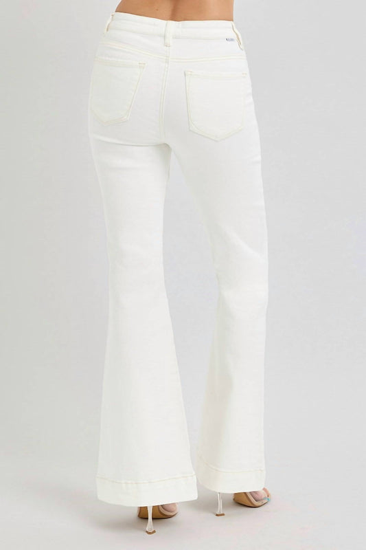 Risen - High Rise Flare Patch Pocket Pants