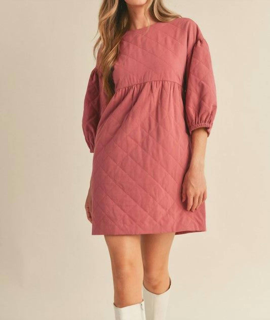 &Merci - Quilted Babydoll Dress