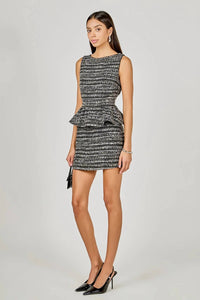 Endless Rose - Sequin Textured Mini Skirt