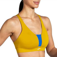 BROOKS Drive Plunge Run Bra in golden hour bluetiful - women's intimate