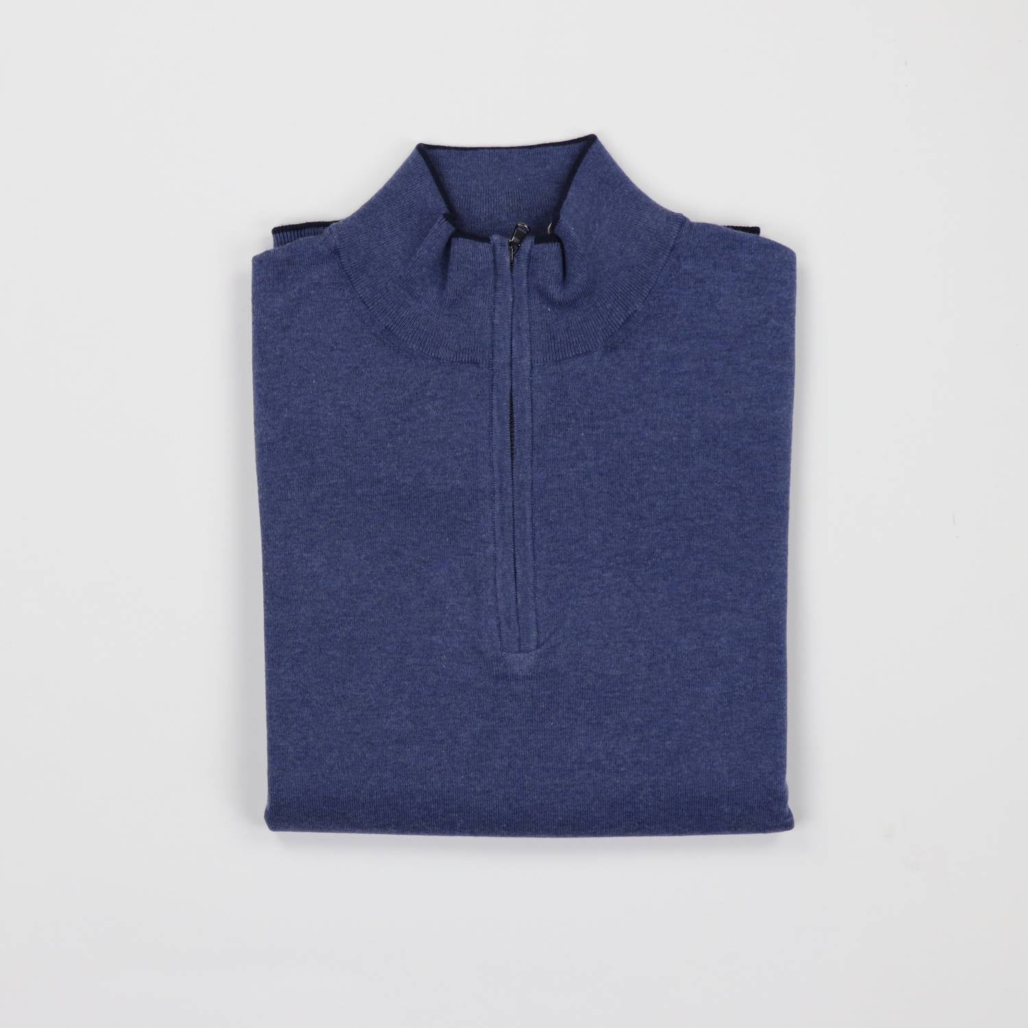 Seaward & Stearn - Ultralight Fine Cotton Quarter Zip