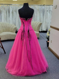 Precious Formals - Strapless Corset Lace-up Back Ballgown