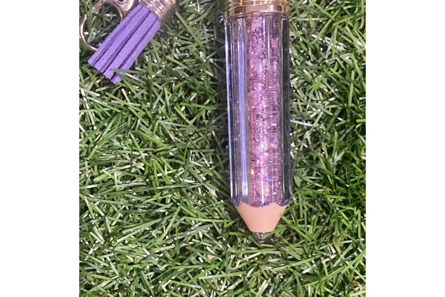 Sophia Collection - Floating Glitter Pencil Keychain