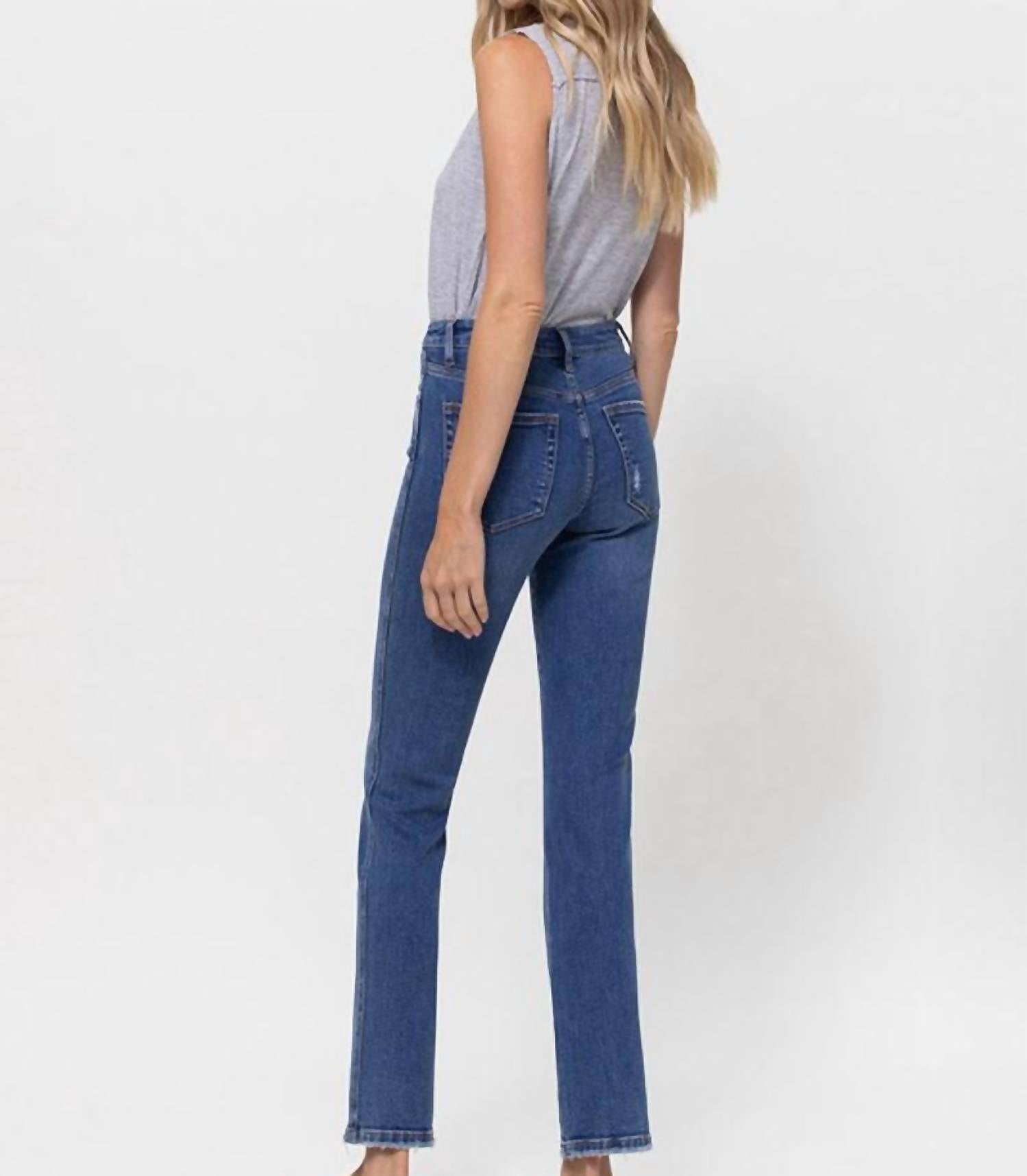 Vervet By Flying Monkey - Melissa Mid Rise Straight Leg Jeans