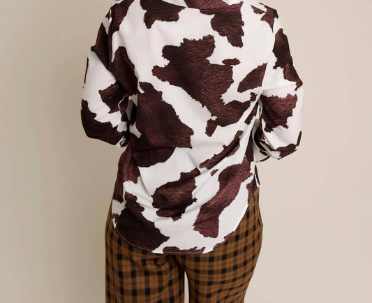 Sundayup - Maribelle Cow Print Button Up Shirt