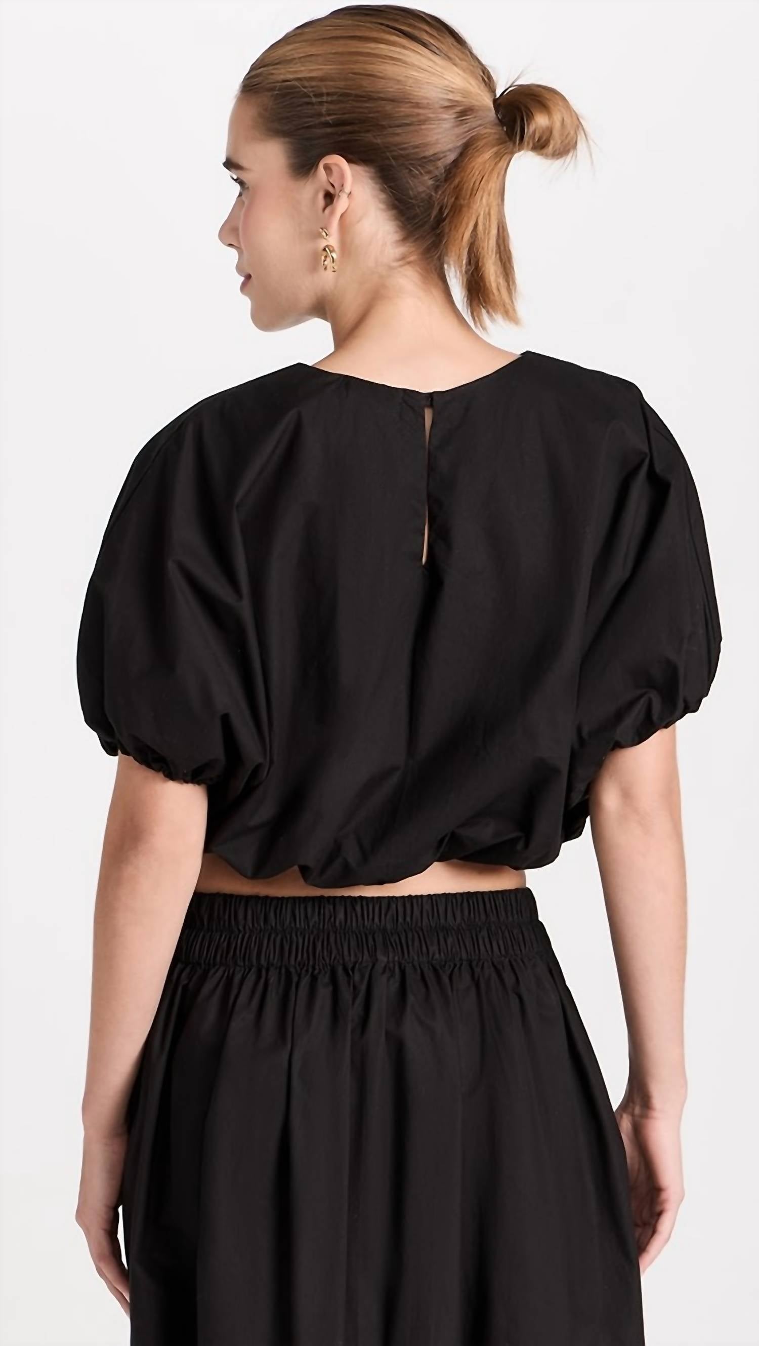 Mikoh - Pre-loved Opihi Bubble Sleeve Crop Top