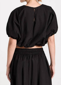 Mikoh - Pre-loved Opihi Bubble Sleeve Crop Top