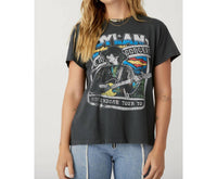 DAYDREAMER Bob Dylan Live In Concert Tour Tee in concert tour tee in vintage black - women's t-shirt