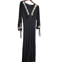Karen Kane - Women's Cafe Chic Embroidered Flare 3/4 Sleeves Dress