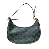 Celine - Women's Ava Triomphe Canvas Calfskin Shoulder Bag