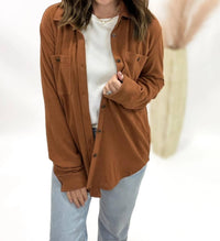 Panache - Super Soft Plaid Button Up Top