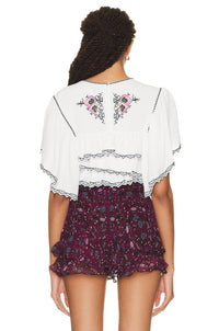 Isabel Marant - Sana Embroidered Crop Top