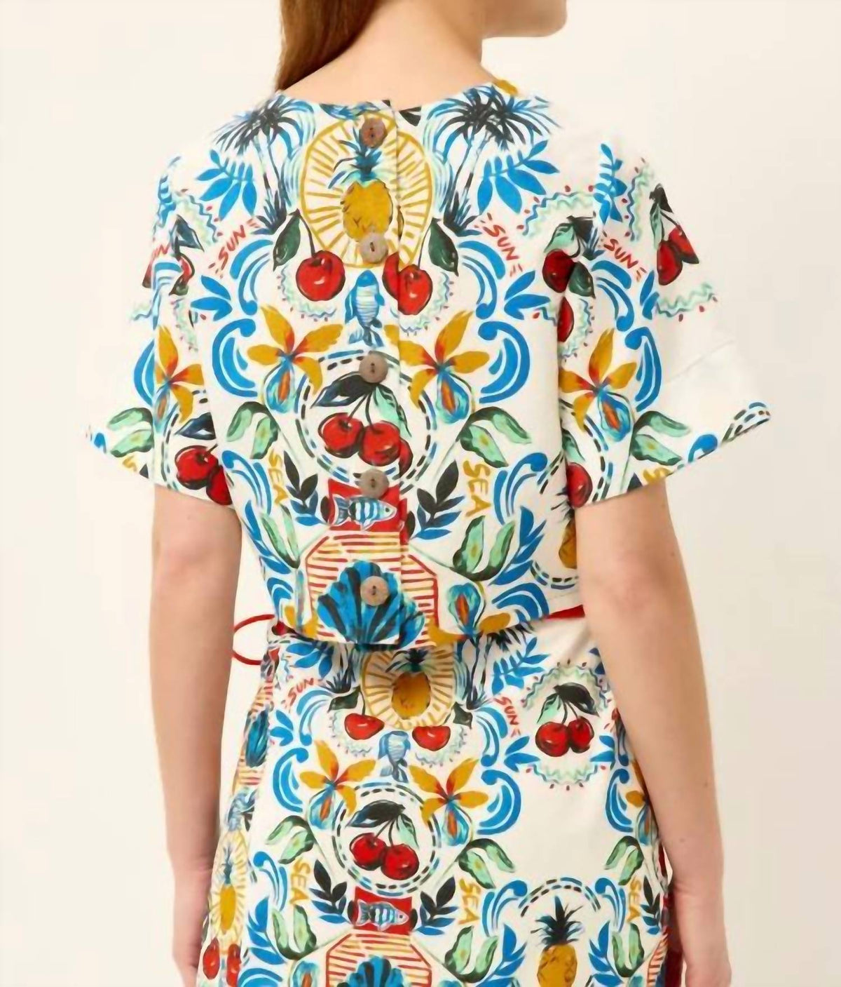 Marie Oliver - Drew Button Back Top