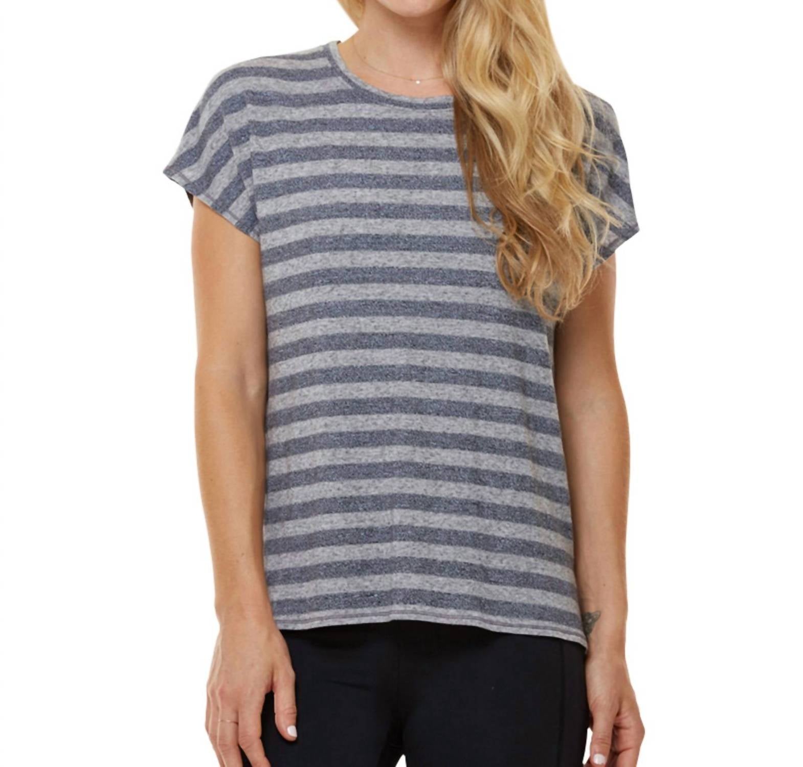Shape Active - Stripe Boxy Tee