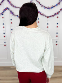 Gilli - Uniquely Usa Long Sleeve Cropped Sweatshirt
