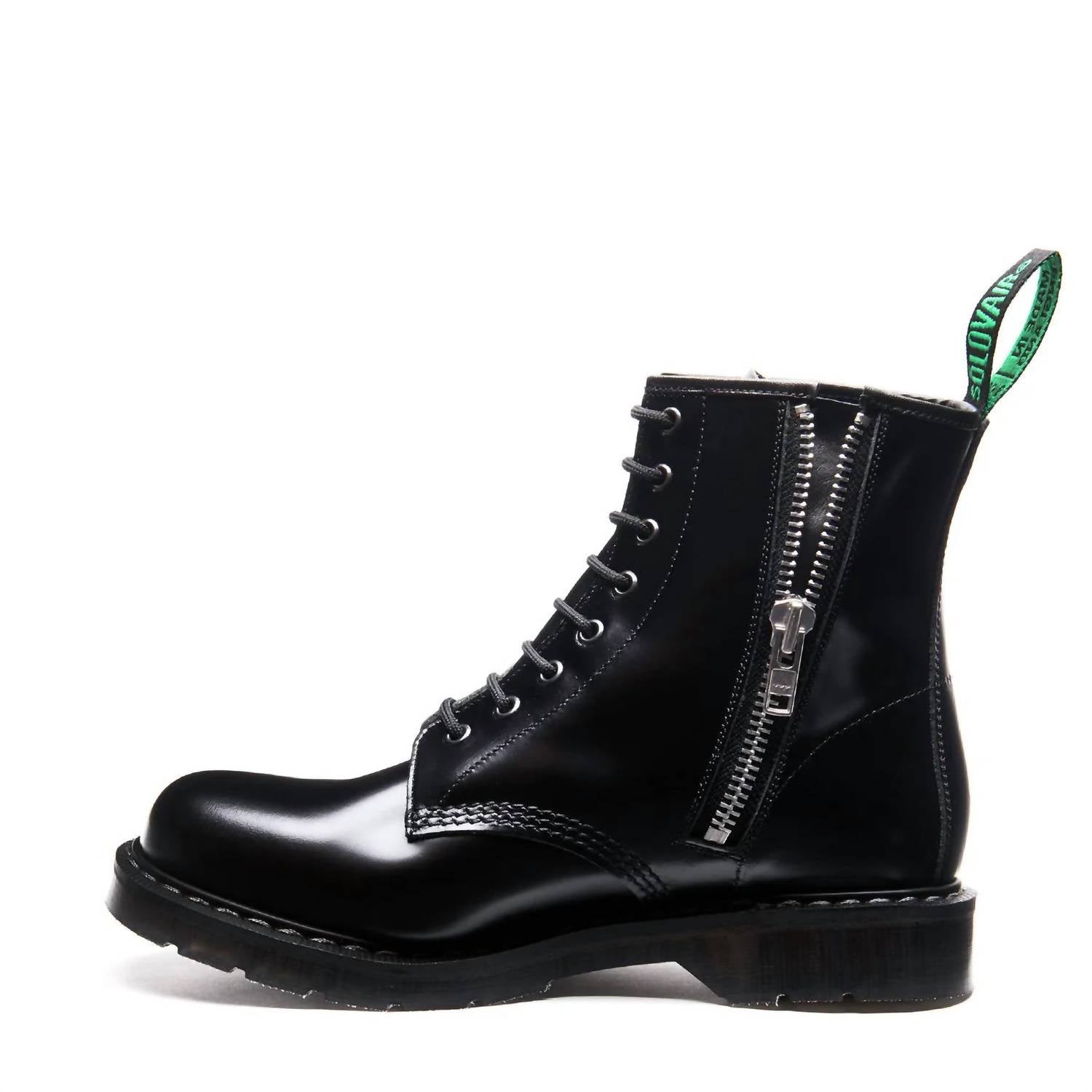 Solovair - Men's 8 Eye Zip Derby Boots