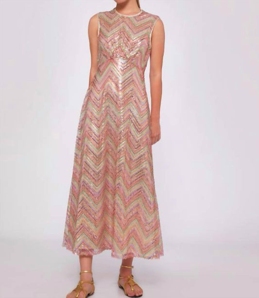 Vilagallo - Dress Grazia Zigzag Sequins