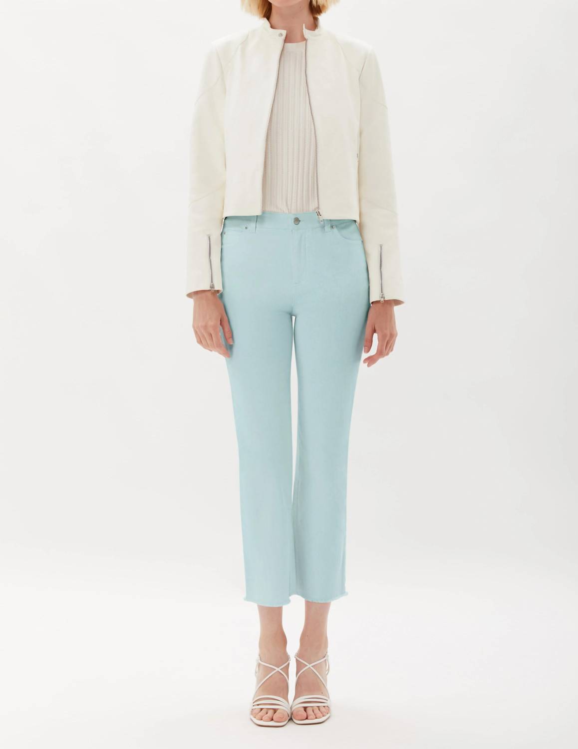 Ecru - La Cienega Straight Leg Cropped Jean
