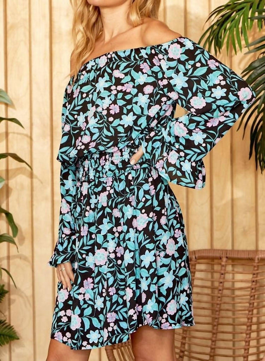 Andree By Unit - Off The Shoulder Floral Printed Dress