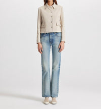 Theo The Label - Daphne Collar-Tab Military Jacket