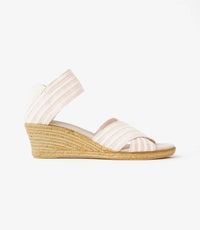 Charleston Shoe Co. - Women's Cannon Stripe Wedge Sandals