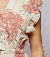 Pol - Patchwork Floral Maxi Dress